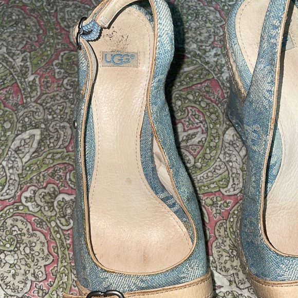Euc Ugg blue Jean wedges size 6 - Picture 5 of 7